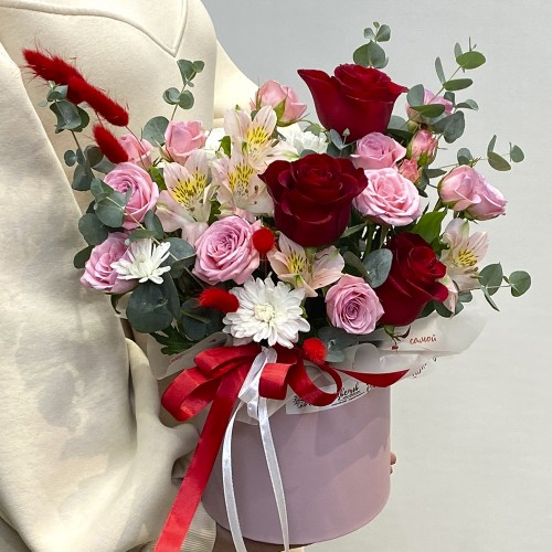 Композиция с розой стандарт Моя мечта
